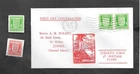 JERSEY 1942 ILLUS FDC 1/2d 'ARMS' JOINED PAIR + ARMS STAMP SET MNH JERSEY FDDS.