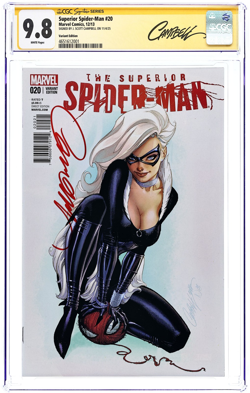 Superior Spider-Man #20B Campbell 1:50 Variant CGC 9.8 SS Campbell 2013