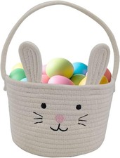Easter Basket, Easter Bunny Basket with Handle, EasterBaskets for Kids,Baby Gift
