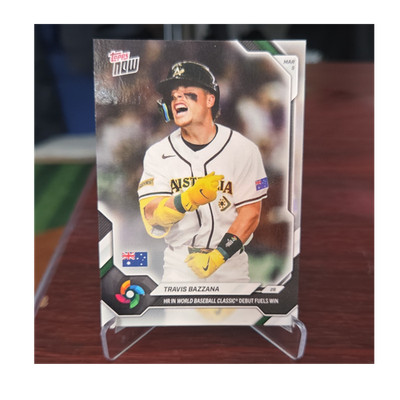 Topps Now 2026 World Baseball Classic Travis Bazzana Team Australia #WB1