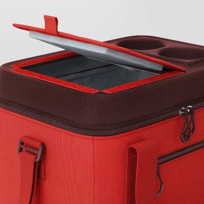 RED - SUN SQUAD 24 CANS/9QT SOFT-SIDED COOLER