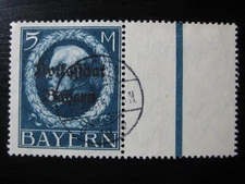 BAVARIA BAYERN GERMAN STATES Mi. #131IIA scarce used stamp! CV $18.00++