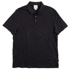 CALVIN KLEIN BNWT MENS SHORT SLEEVE CLASSIC FIT COTTON POLO SHIRT sz M BLACK