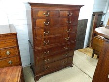 Edwardian Mahogany Chest on Chest/ Tall Boy Chest of Drawers