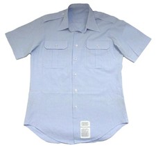 United States Air Force USAF Service Regulation Shirt Short-Sleeve Blue Uniform