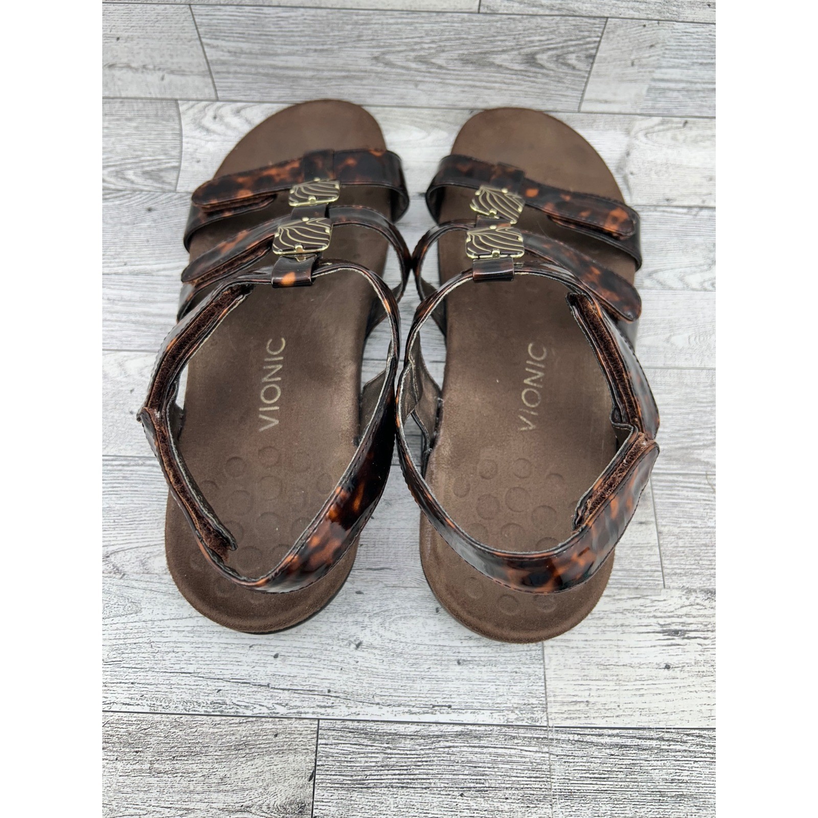 Vionic Amber Tortoise Shell Patent Adjustable Bac… - image 7