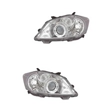 Halogen Scheinwerfer Set links & rechts H11/HB3 chrom für Toyota Auris