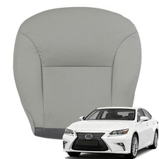 Front Driver Side Bottom Replacement Perforated Leather Seat Cover Gray