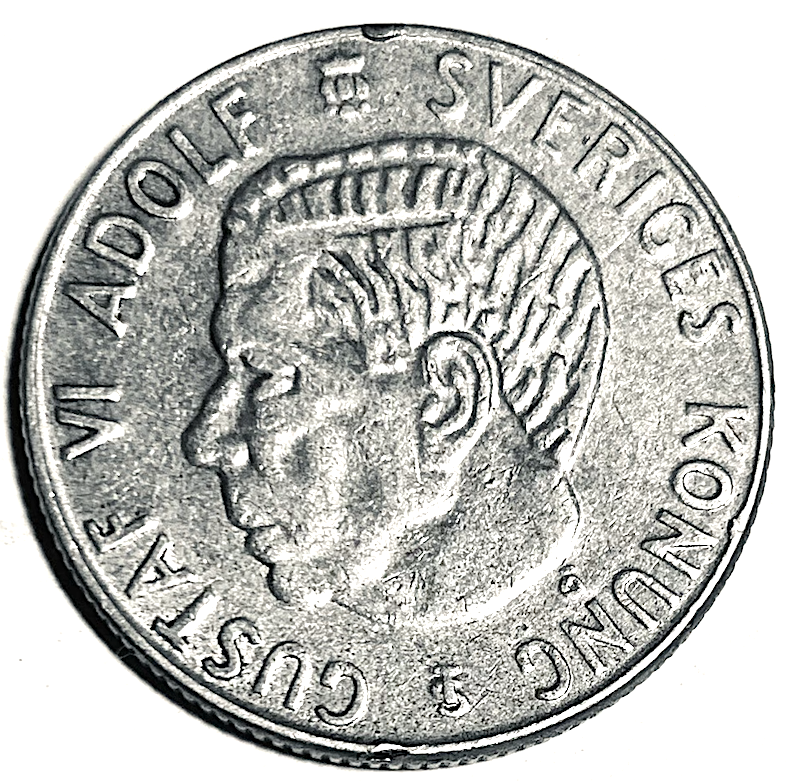 アンティークフレームA★超希少スウェーデン1920年代エイナルネイマンカード入り Best Seller: Sweden 1 Krona Silver 1960 & 1961 (KM#826