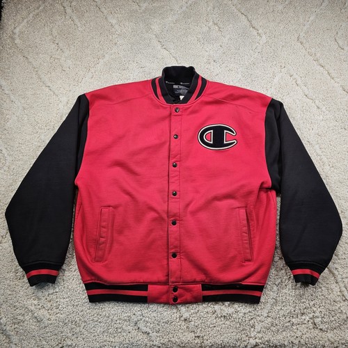 Vintage Champion Bomber Varsity Jacket 2XL Spellout Collegiate-Style Stitched