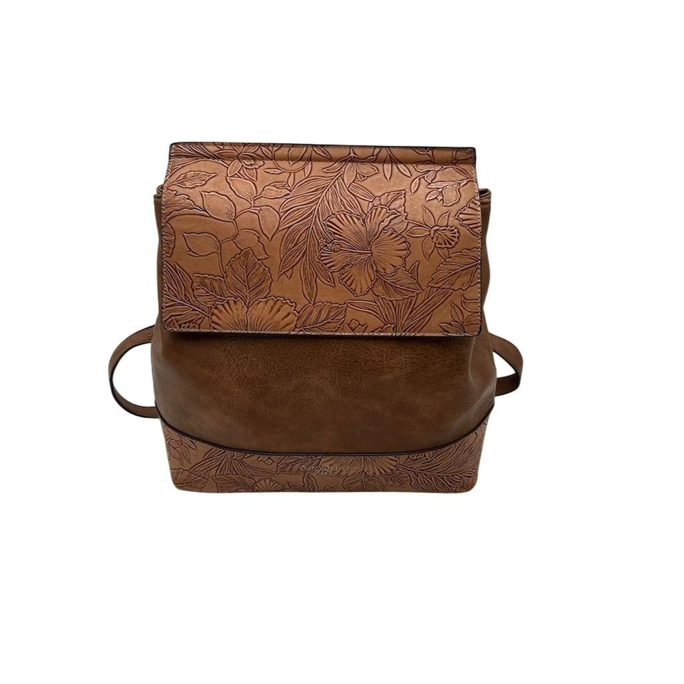 Mochila unisex Jessica Simpson color topo floral en relieve Foto 2 de 4