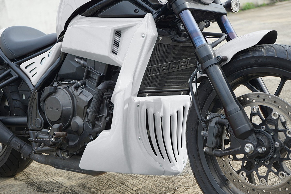WHITE Full Set of 7-Pc Accessory Kit for Honda Rebel CMX 1100 (21