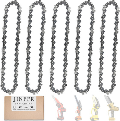 5 Pieces 6 Inch Chainsaw Chain, Replacement Chains for 6 Inch Cordless Electric