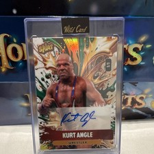 Marketplace image: WWE SuperFractor 1/1 Kurt Angle MEA-KAG Wrestling Card