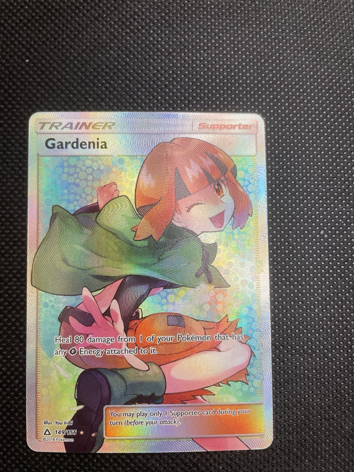 Pokemon Gardenia Ultra Prism Full Art SM Holo Card 149/156 Ultra Rare NM