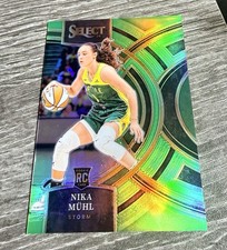 Panini Select WNBA Nika Mühl Neon Green Prizm /75 Premier Level RC #162 + More!