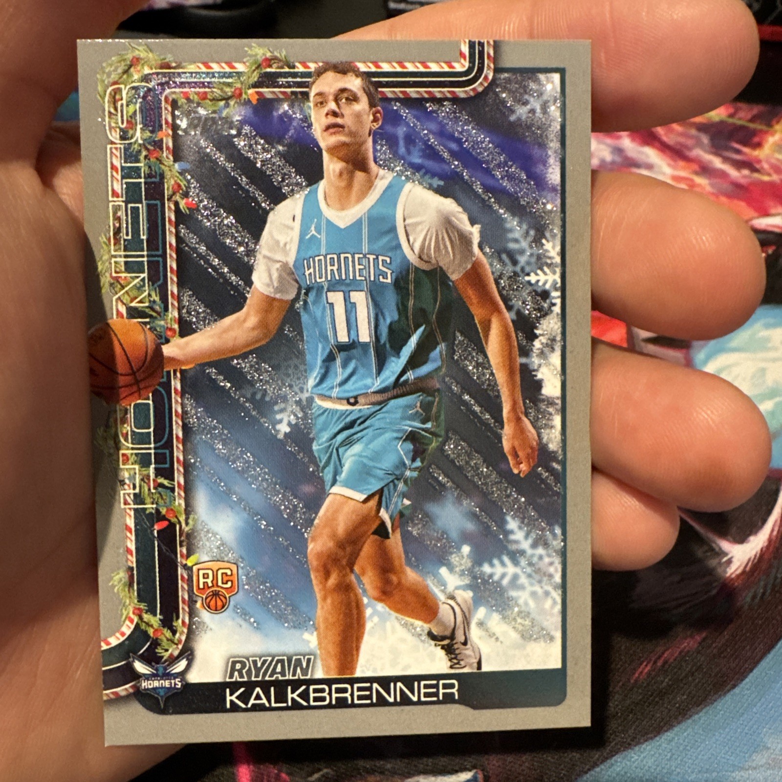 2025-26 Topps Holiday - Ryan Kalkbrenner #H194 Holiday Silver Glitter (RC)