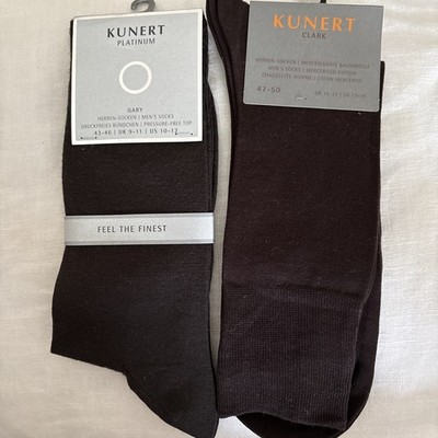 Kunert Clark Platinum Socken, Dunkelbraun, 43-46/47-50, 2Paar