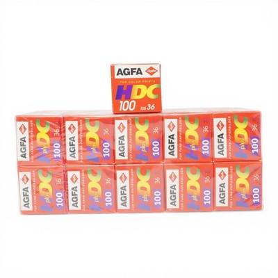 11x Agfa Color HDC 100 / 36 Analog Film Sealed Neu - abgelaufen 2000