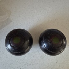 2 x Vintage Thomas Taylor Glasgow Bowls Bias No. 3 1962