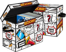 2 Pack Comic Book Storage Box, Collection Comic Protector Organizer, 15.8" X 7.8