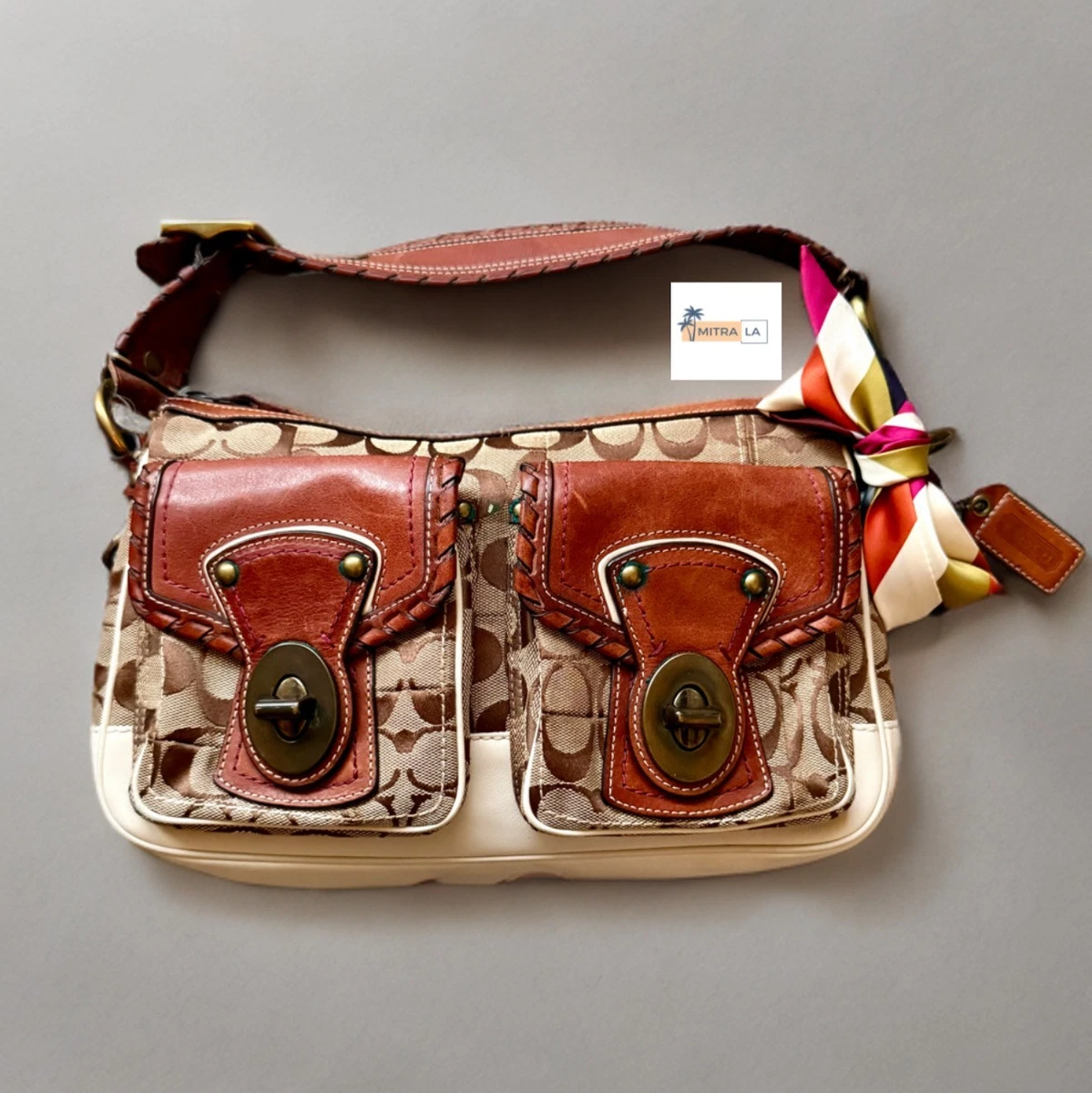 Coach Legacy Shoulder Bag White Bags & Handbags for Women for sale