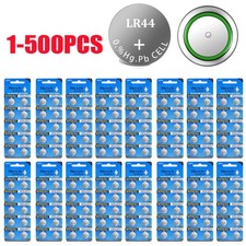 1-500 LR44 batteries Alkaline Coin Cell Button AG13 L1154 Sr44 Rw82 1.5v Battery