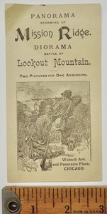 1886 Civil War Mission Ridge Panorama Lookout Mountain Diorama Ad 