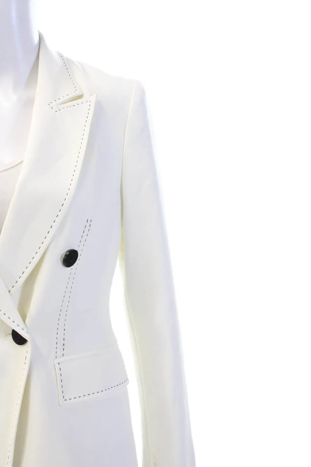 Женский блейзер Elie Tahari с белым воротником на пуговицах с длинным рукавом размер XS - Изображение 2 из 4