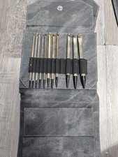 LYKKE Driftwood Crochet Hook Set - Grey Denim Case