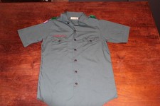 Boy Scouts of America BSA Men's Shirt Small Venturing Green Plain No Patches