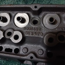 Pair Small Block Chevy 492 Angle Plug Over The Counter Heads. Bare Pair Small Block Chevy 492 Angle Plug Over The Counter Heads. Bare