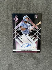JAMES WOOD 2025 TOPPS TRANSCENDENT ICONS CHROME ROOKIE AUTO TRUE BLACK 03/10 SSP