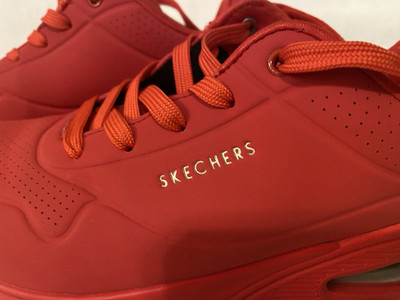 SKECHERS Uno Stand On Air 73690 Red Memory Foam Women's Sneakers