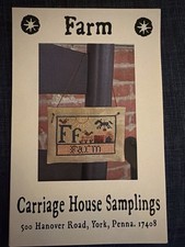 Carriage House Samplings Farm Cross Stitch Pattern Primitive 51x36