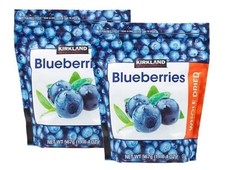 2 Pack Kirkland Signature Whole Dried Blueberries 20oz Bag
