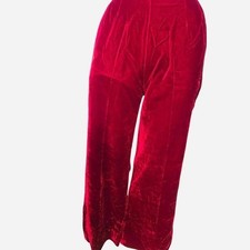 TRUE VINTAGE RED VELVET PANTS