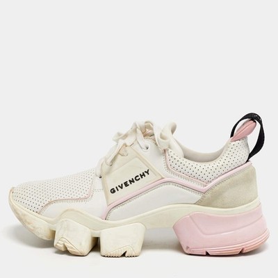 Givenchy Jaw Size 38 Tricolor Leather and Suede Low Top Sneakers
