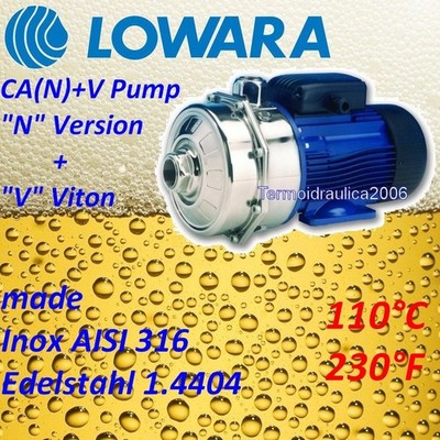 Kreiselpumpe CAM70/34NV1,2Hp Brauerei Brau Bier Apfelwein Hausbrauerei Lowara CA