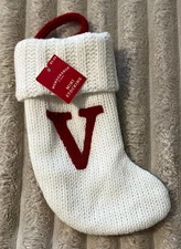 WONDERSHOP AT TARGET MINI CABLE KNIT *V* STOCKING-8"-NWT!