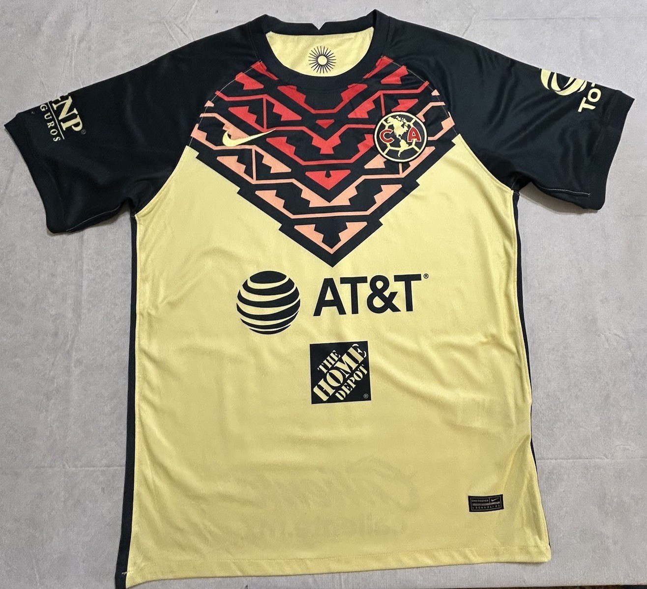 Nike Club America Soccer Futbol Jersey 2020/21 Home M DRI-FIT