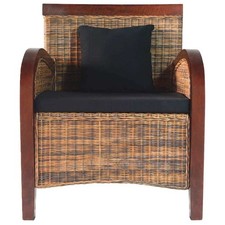 vidaXL Poltrona in Rattan Intrecciato a Mano