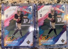 2x 2025 Panini Rookies & Stars Tyler Shough Artistry in Motion #15 RC Saints