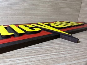 READ INFO - Castlevania Logo Sign in Wood Wall Display, Nintendo NES SNES