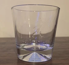 Johnny Walker Scotch Whisky Glass Embossed 