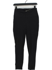 Mint Velvet Women's Leggings L Black Cotton with Elastane Full length