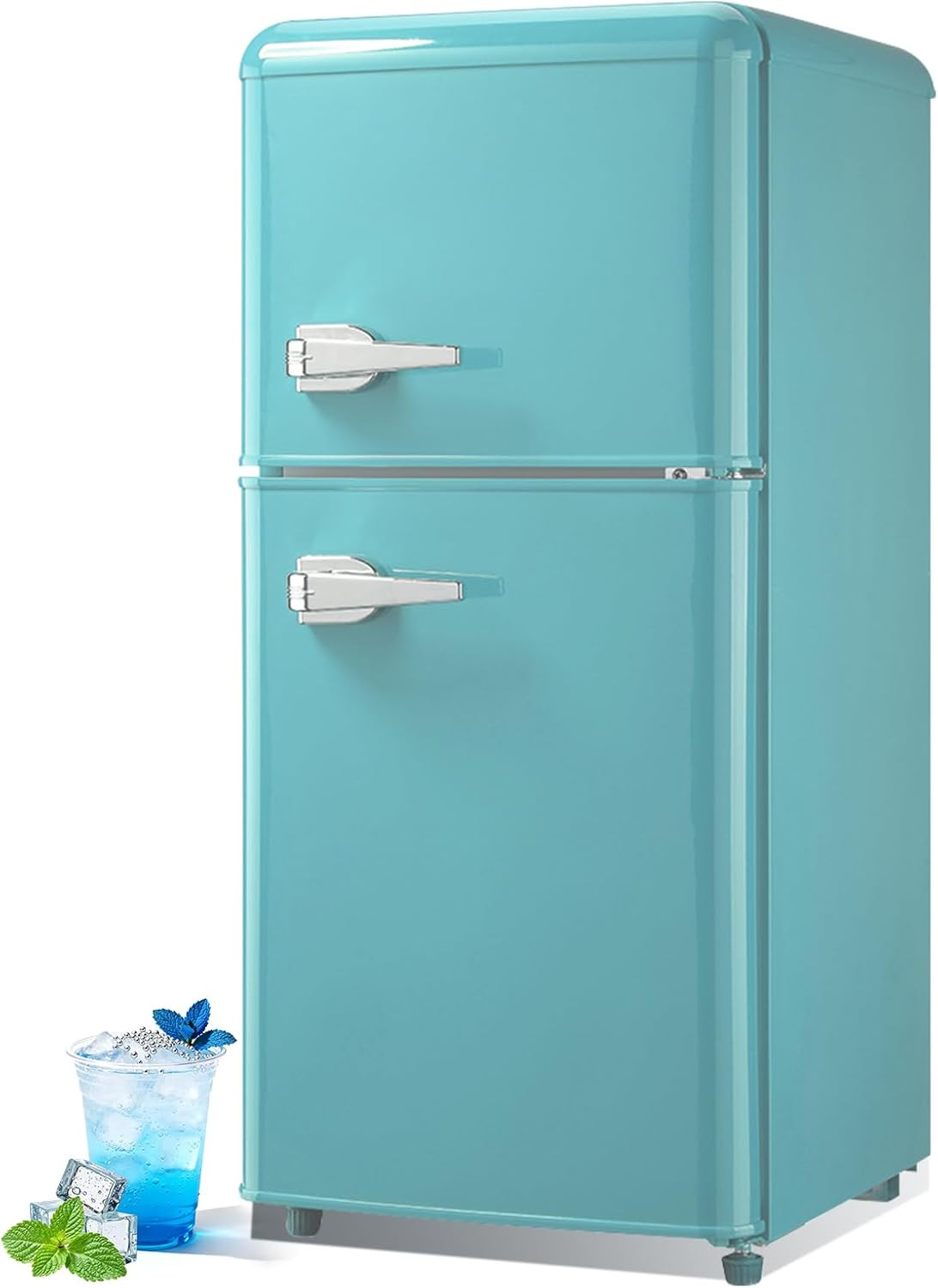 With Freezer 4.0 Cu. Ft, Small Refrigerator With 7 Level Adj