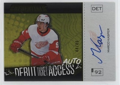 2024 Credentials 2024-25 Upper Deck Update Yellow 44/49 Marco Kasper Auto 1u8g