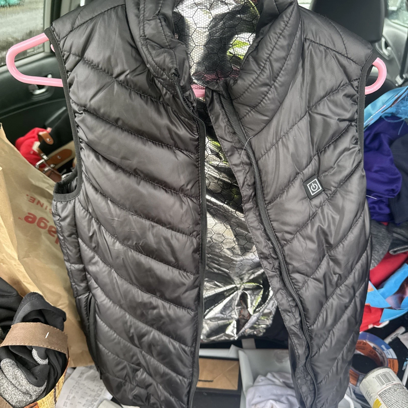 Electric Heated Vest Black size M - No Power Bank Included
Opens in a new window or tab