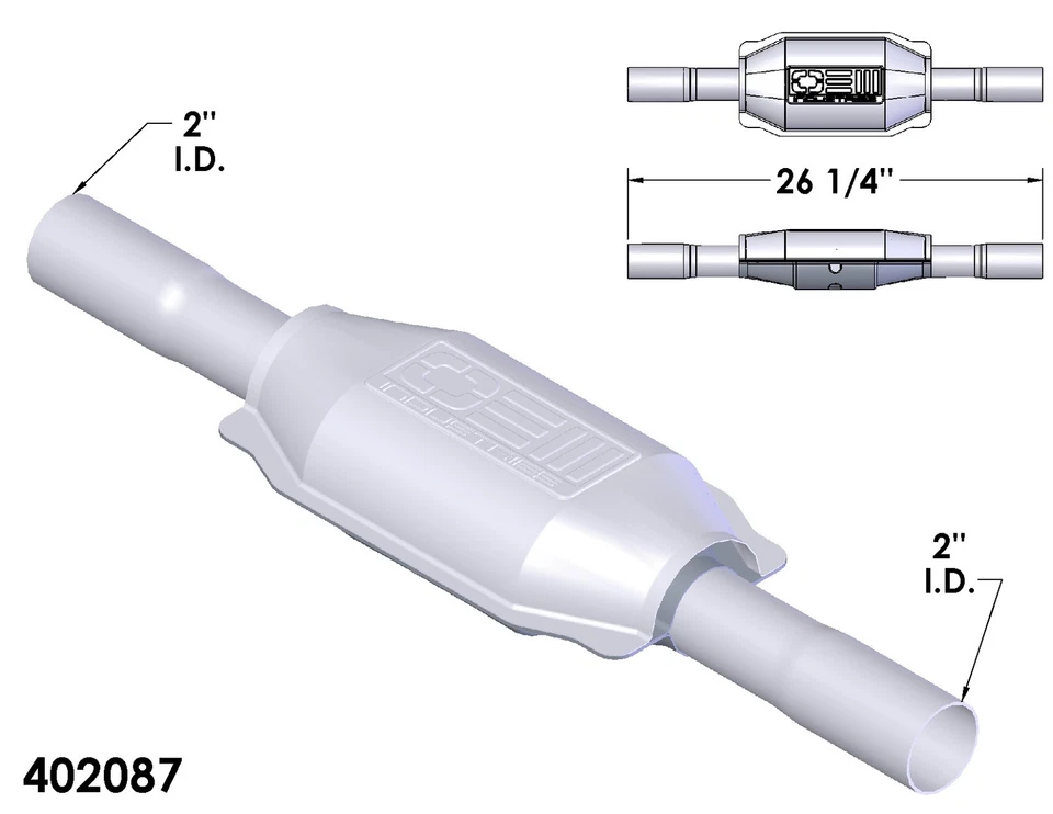 Convertidor catalítico para Pontiac Fiero Value Leader 1988 2,5 L L4 GAS OHV Foto 2 de 2